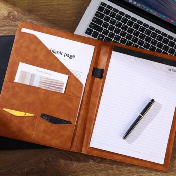 a4 leather padfolio portfolio organizer binder 1