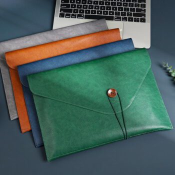 a4 pu leather file folder document holder