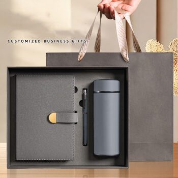 a4 pu leather notebook corporate gift set 1