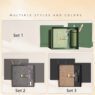 a4 pu leather notebook corporate gift set 3
