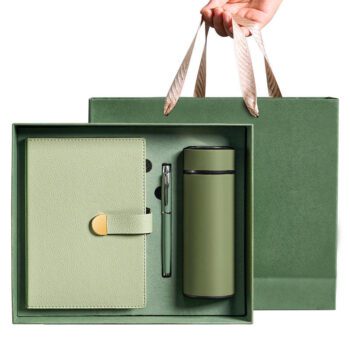 a4 pu leather notebook corporate gift set