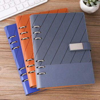 a5 luxury pu leather binder notebook 1