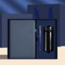 a5 notebook with pens and flask gift set