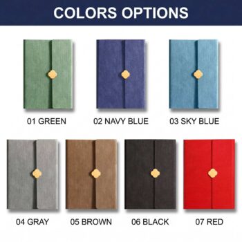 a5 three fold cover hardcover leather journal planner notebook 1