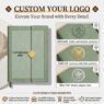 a5 three fold cover hardcover leather journal planner notebook 2