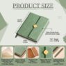 a5 three fold cover hardcover leather journal planner notebook 3