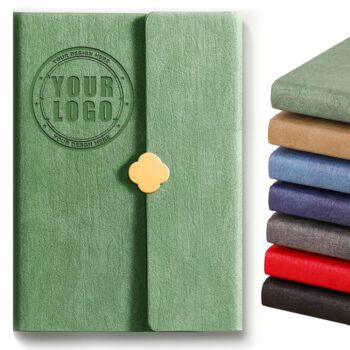 a5 three fold cover hardcover leather journal planner notebook