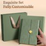 a5 three fold cover hardcover leather journal planner notebook 4