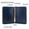 a5 wallets portfolio document folder with strap 2