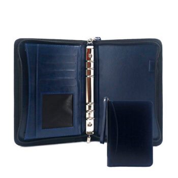 a5 wallets portfolio document folder with strap