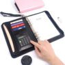 a5 wallets portfolio document folder with strap 5
