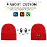 acrylic knit embroidered winter beanie for corporate swag 3