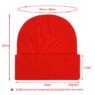 acrylic knit embroidered winter beanie for corporate swag