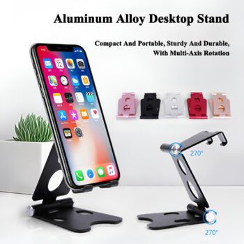 adjustable aluminum desktop phone tablet stand 1