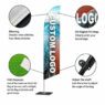 advertising teardrop feather beach flag with pole 1