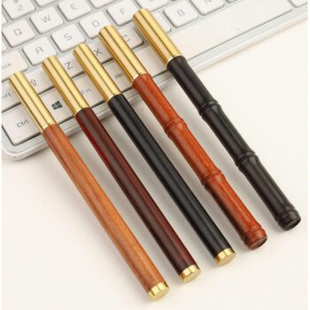 bamboo knot structure brass pen 1
