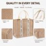 beach jute shopping bags with handle 1