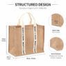 beach jute shopping bags with handle 2