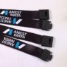 black printed breakaway lanyard with metal badge reel set 3