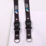 black printed breakaway lanyard with metal badge reel set 5