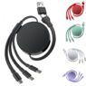 branded 100w 6 in 1 retractable usb c fast charger cable