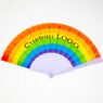 bulk custom printed folding plastic handheld fans