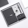 business card holder notebook gift set 3