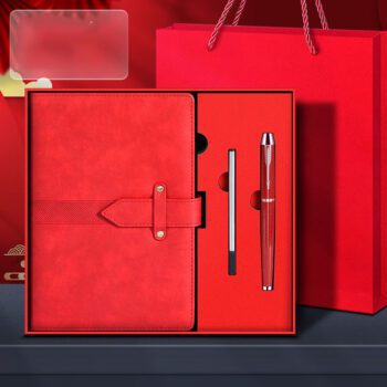 business office diary corporate gift set with pen 1