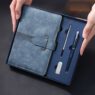 business office diary corporate gift set with pen