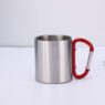 carabiner stainless steel travel mug 2