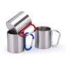 carabiner stainless steel travel mug