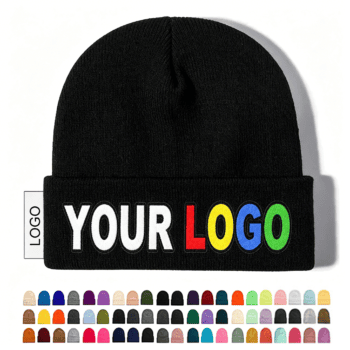 classic winter embroidery knitted beanies