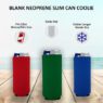 collapsible neoprene soda can cooler 2