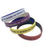 color coated silicone wristband for promotion 2