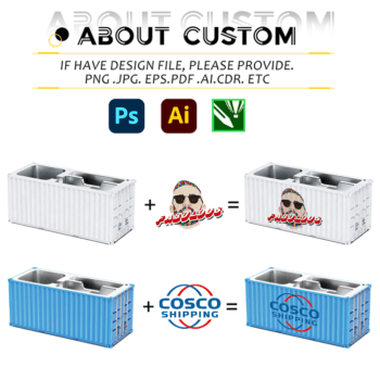 container model creative desktop storage box pen holder 1