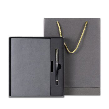 corporate leather notebook pen gift set 1