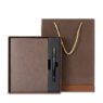 corporate leather notebook pen gift set 2