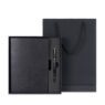 corporate leather notebook pen gift set