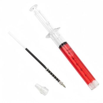creative syringe shape ballpoint pen 1