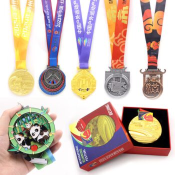 custom 3d logo enamel marathon finisher medallion