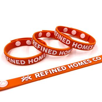 custom adjustable rubber wristband 1