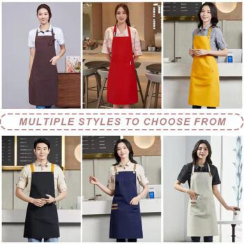 custom adult chef waterproof canvas apron