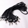 custom braided rope lanyard with knotted keychain 3
