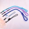 custom braided rope lanyard with knotted keychain 4