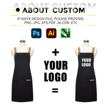 custom canvas waterproof chef apron for restaurant 1