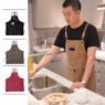 custom canvas work apron with logo for kitchen garden 1