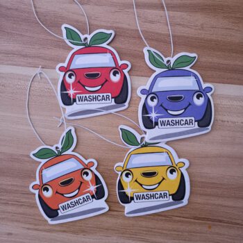 custom car shape with cherry car air freshener