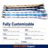 custom color coded event lanyard with id hook 2