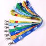 custom color coded event lanyard with id hook 5