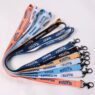 custom color coded event lanyard with id hook